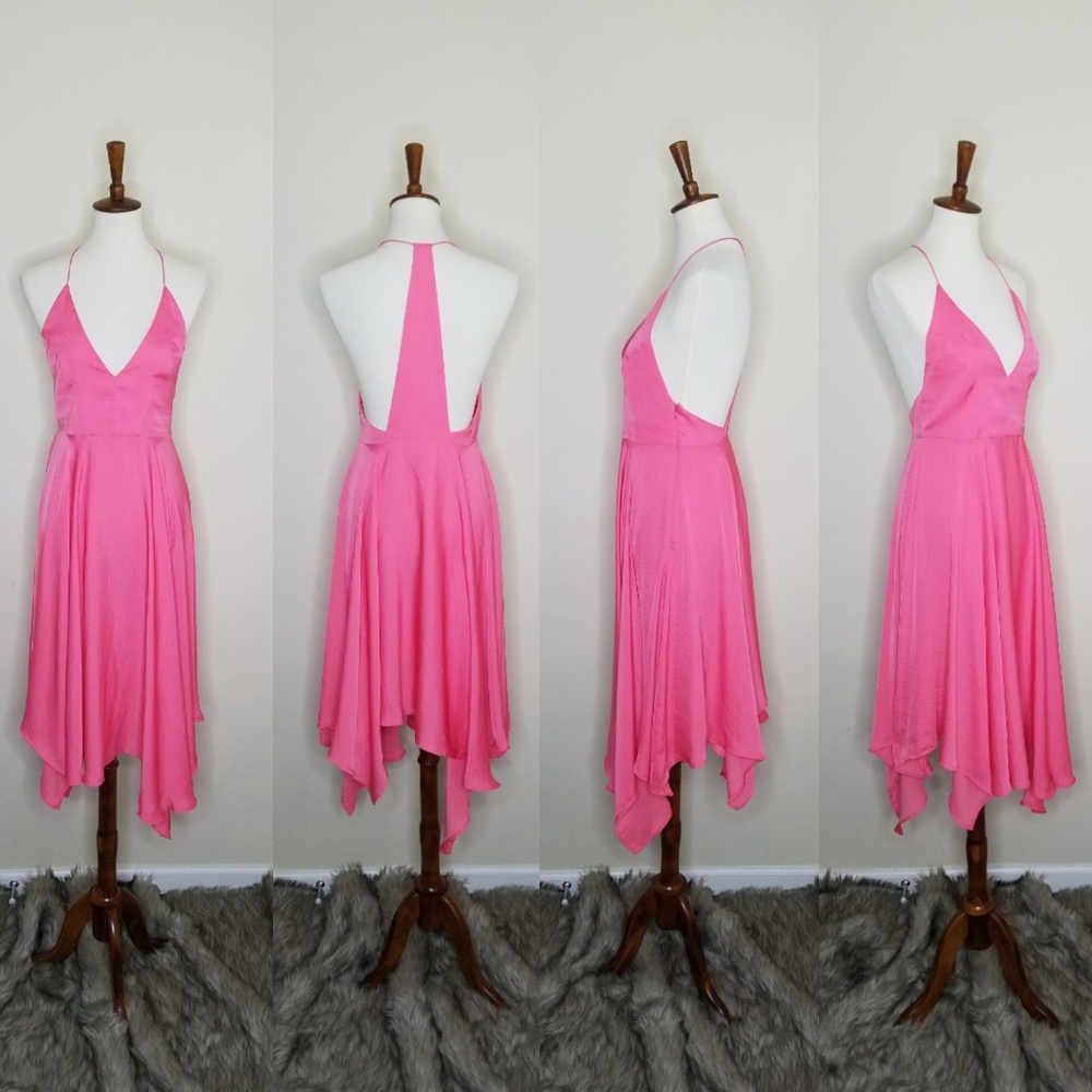 Kimchi Blue pink asymetric dress